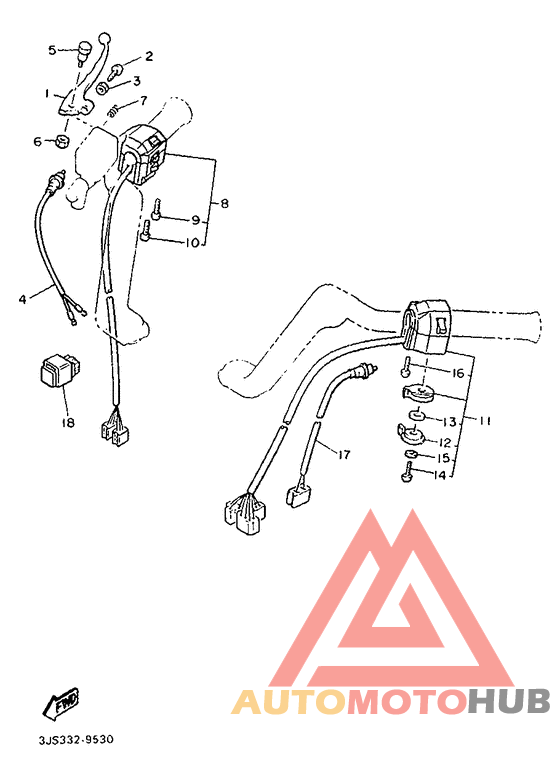Handle switch. lever