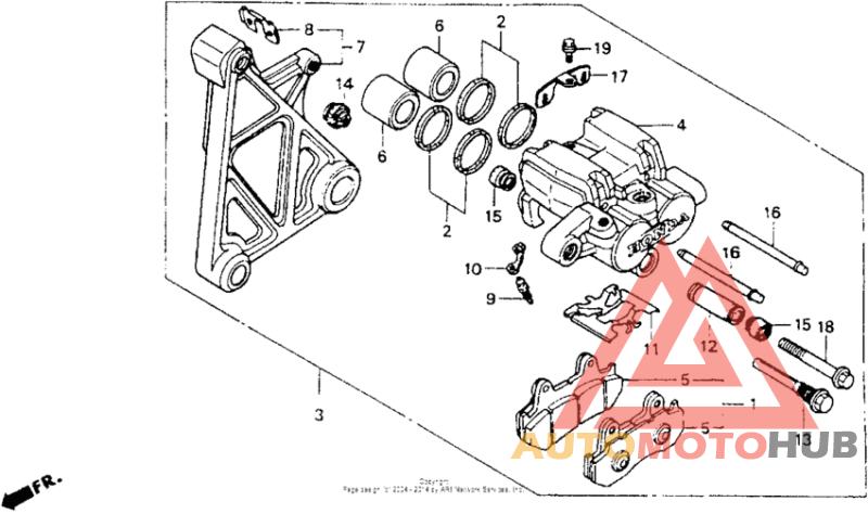 Задний суппорт