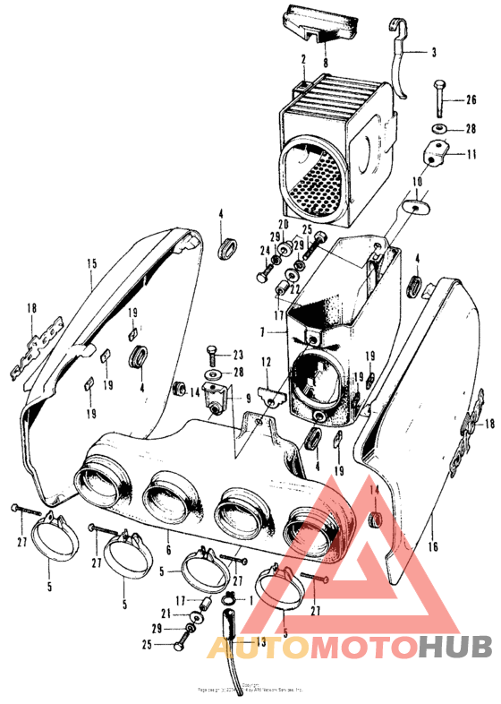 Air cleaner + side cover