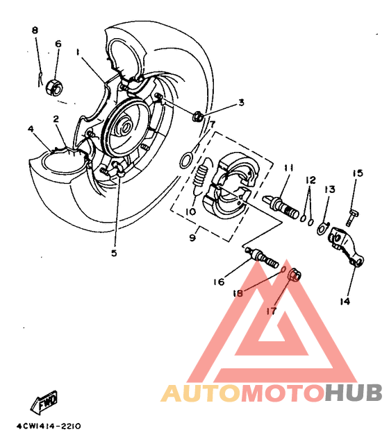 Переднее колесо