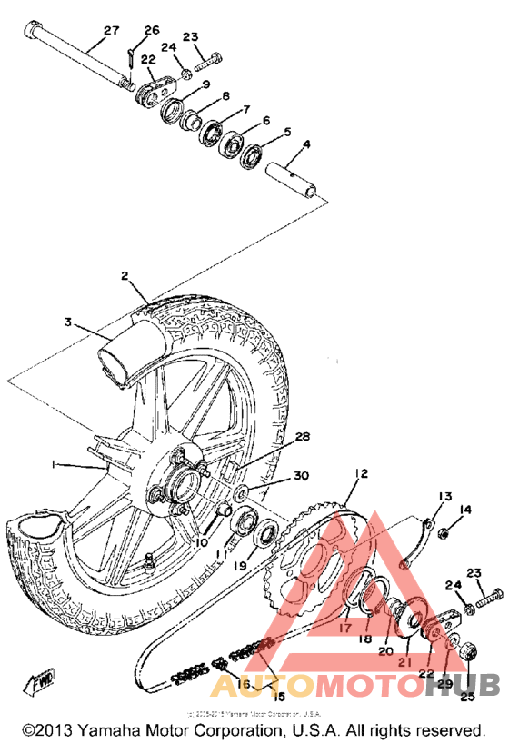 Переднее колесо
