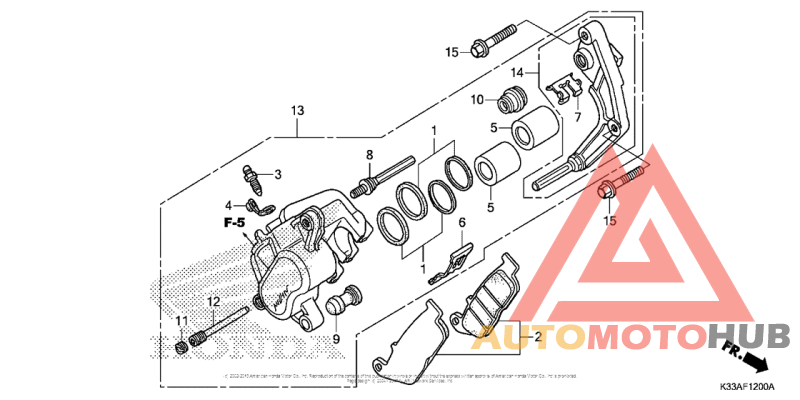 Front Brake Caliper (Standard)