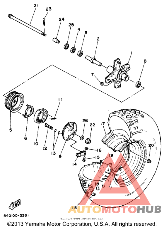 Переднее колесо