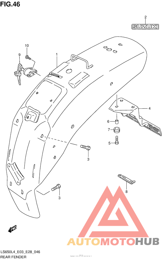 Задний бампер