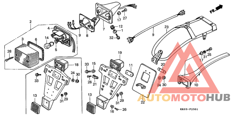 Taillight unit ass`y