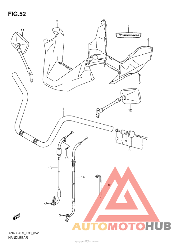 Handlebar (An400Al3 E33)