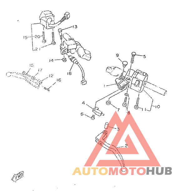 Handle switch. lever