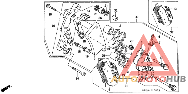 Передний суппорт