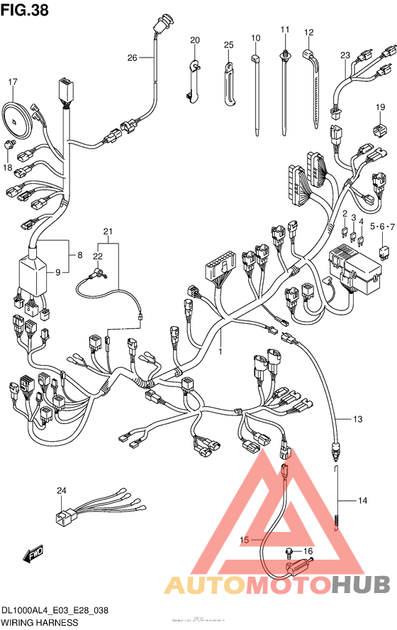 Wiring Harness (Dl1000Al4 E33)