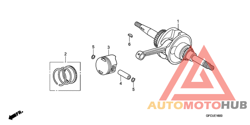 Вал коленчатый