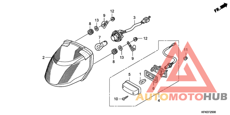 Taillight unit ass`y