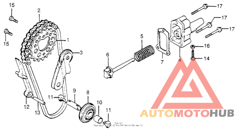 Cam chain + tensioner