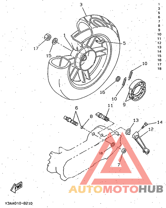 Переднее колесо