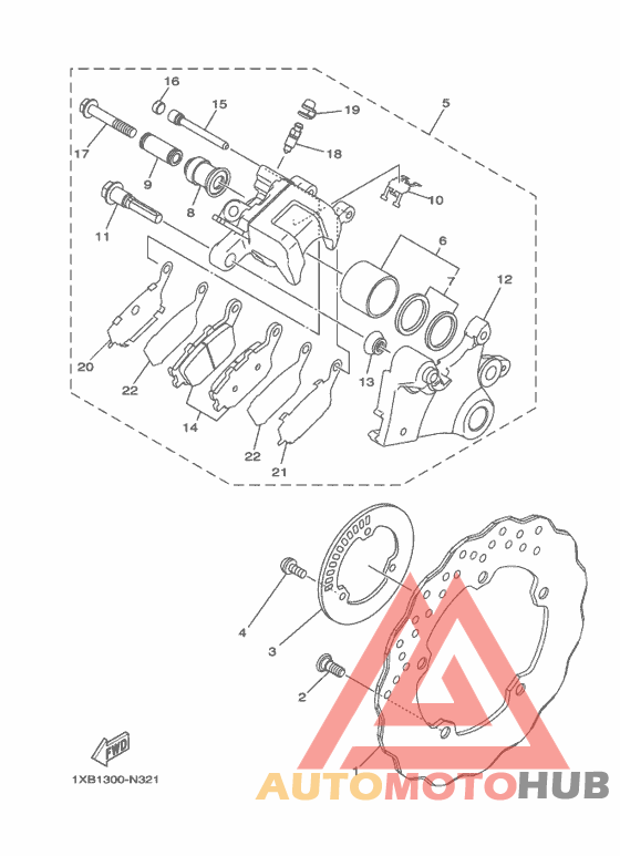 Задний суппорт