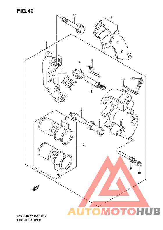 Передний суппорт