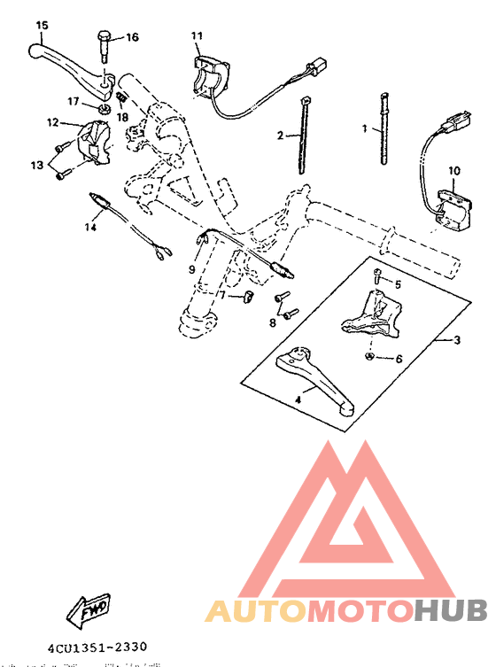 Handle switch. lever
