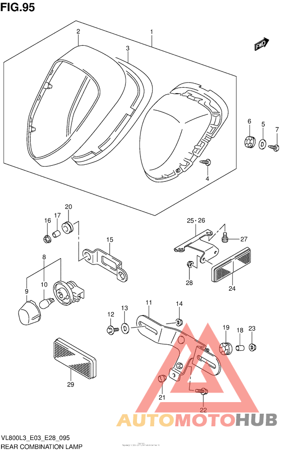 Rear Combination Lamp (Vl800Tl3 E28)