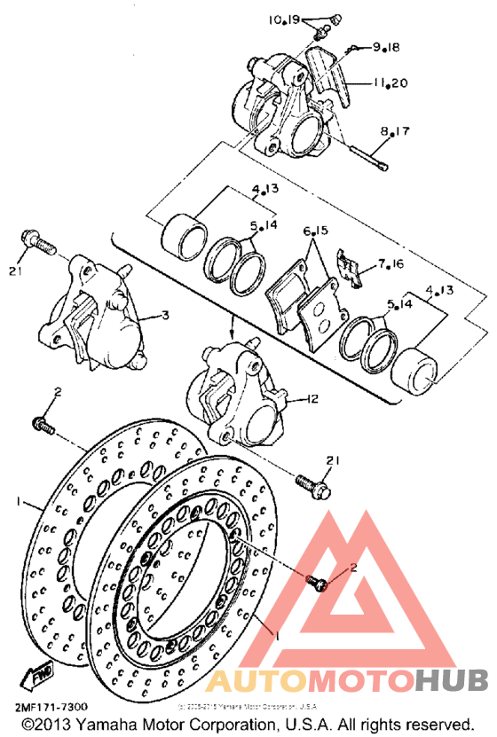 Передний суппорт