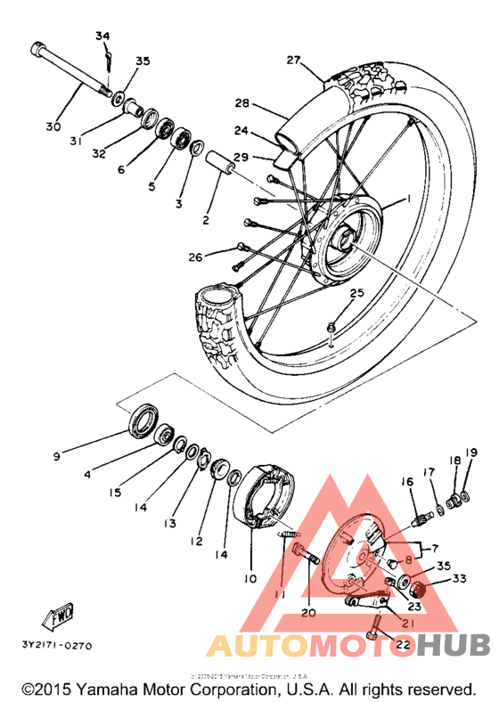 Переднее колесо