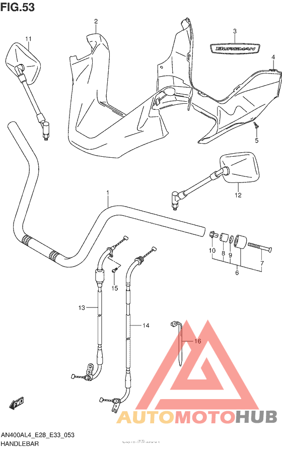 Handlebar (An400Zal4 E28)