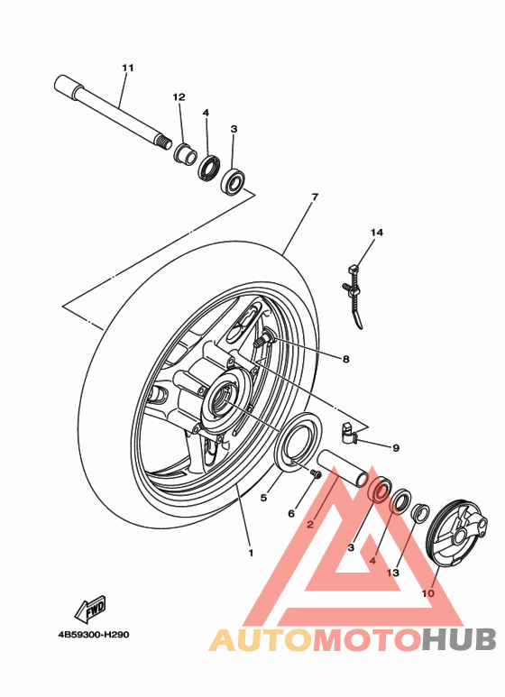 Переднее колесо