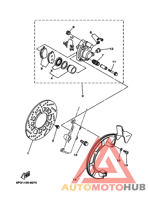 Передний суппорт