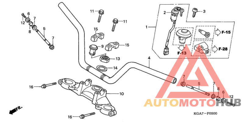 Handle pipe/top bridge