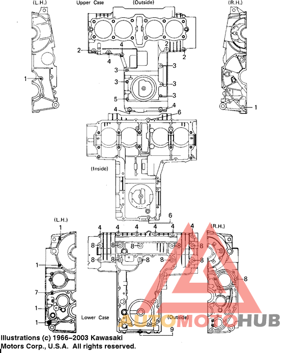 Crankcase bolt & stud pattern