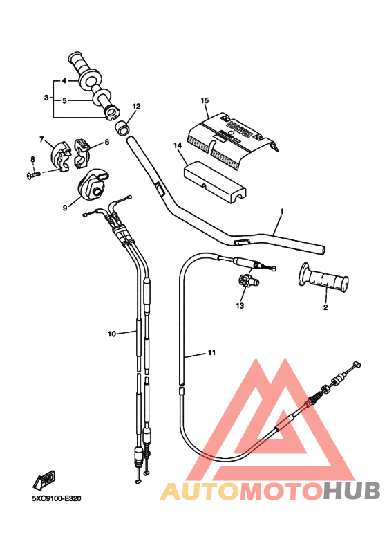 Steering handle & cable