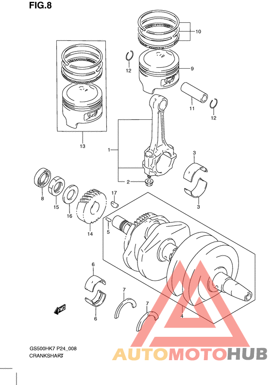 Вал коленчатый