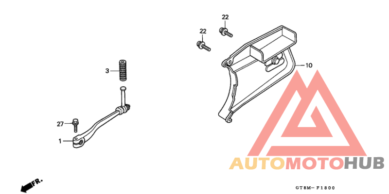 Pedal/kick starter arm