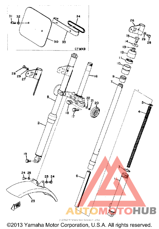 Front fork - front fender