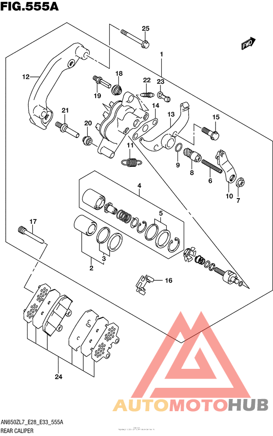 Задний суппорт
