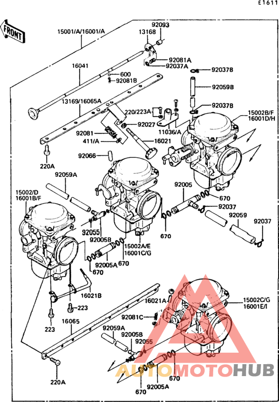 Carburetor(1/2)(z550-g1/g2/g3)