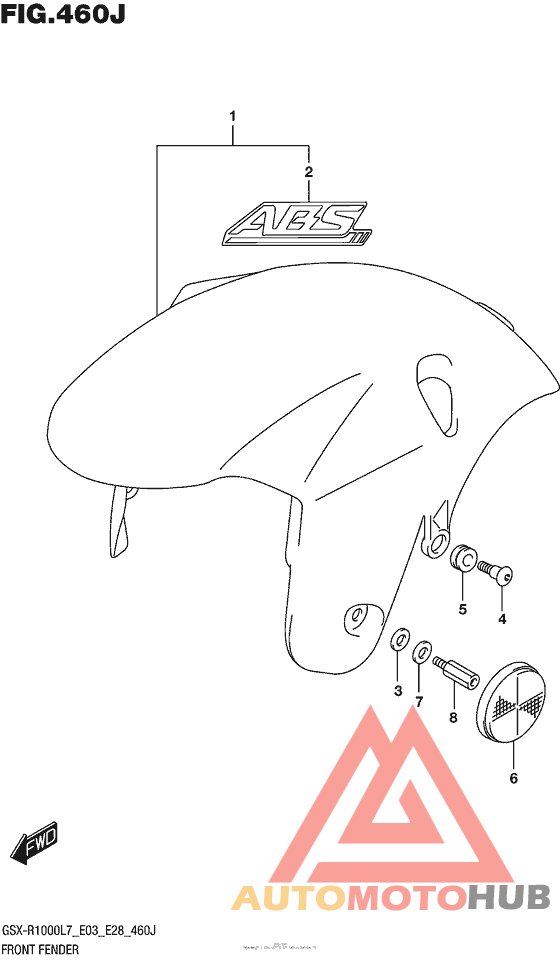Front Fender (Gsx-R1000Al7 E33) (Ykv)
