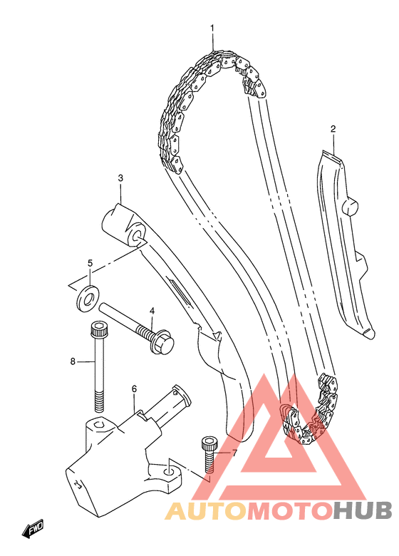 Держатель направляющей
