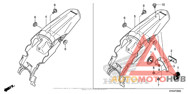 Задний бампер