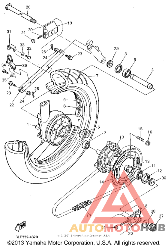 Переднее колесо