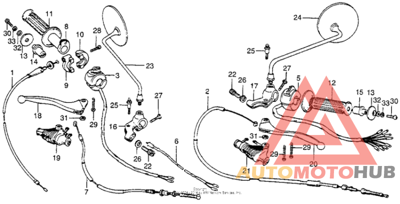 Handle lever + switch