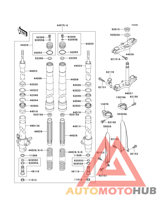 Front fork(1/2)(a6f/b6f)