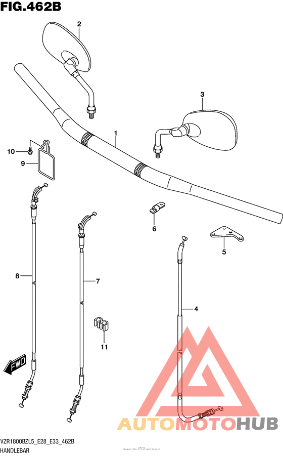 Handlebar (Vzr1800Bzl5 E33)