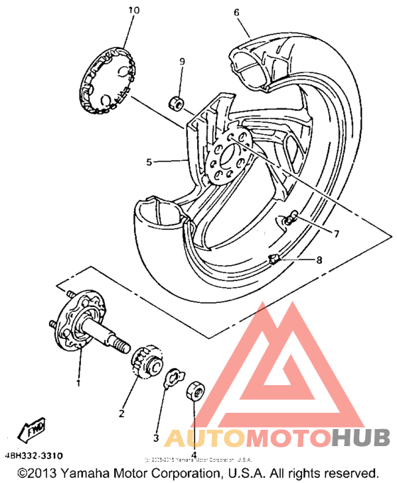 Переднее колесо