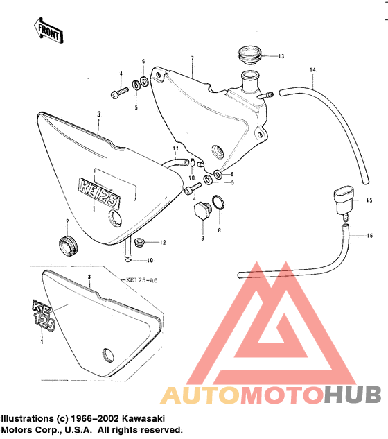 Oil tank/side cover