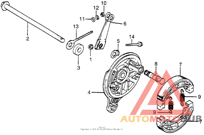 Задний тормоз