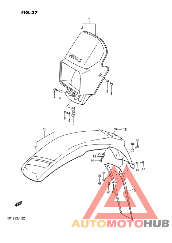Headlamp cover - front fender