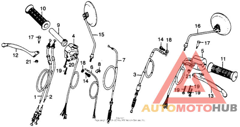 Handle switch + cable