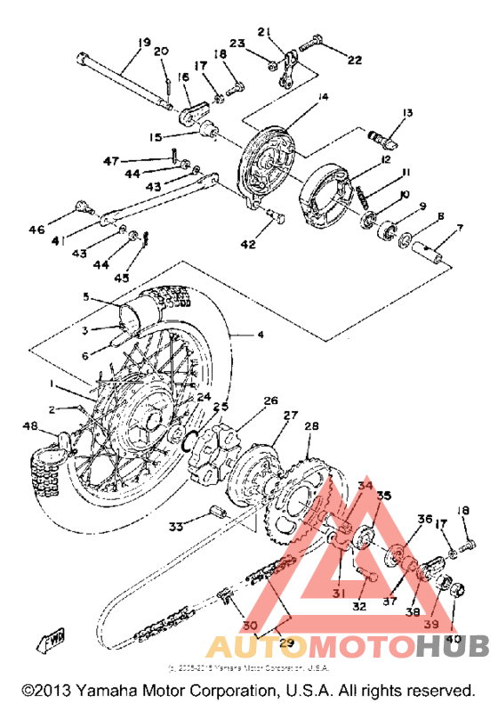 Переднее колесо