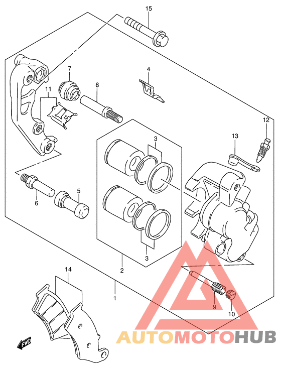 Передний суппорт