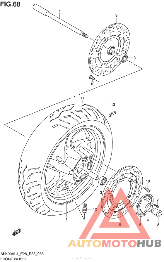 Front Wheel (An400Zal4 E28)