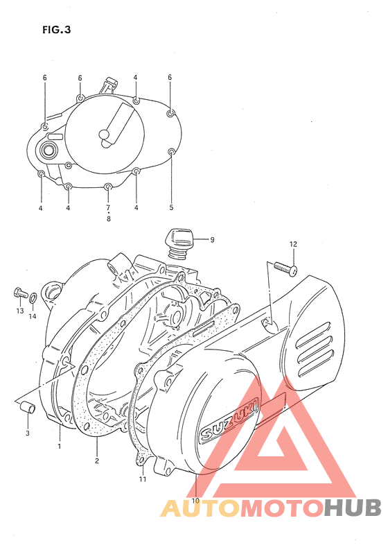 Crankcase cover ass`y  (v